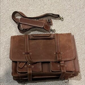 Brown Leather Men's Bag
